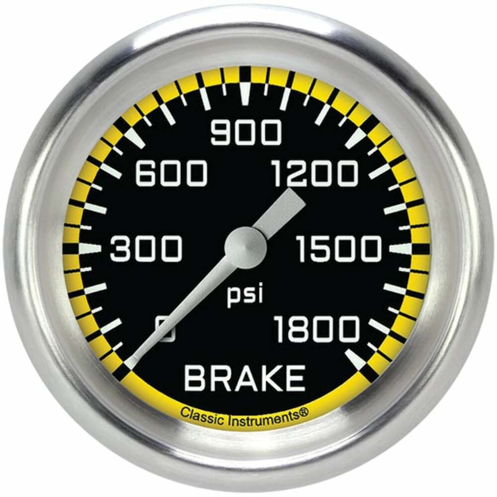 Classic analog gauge set black