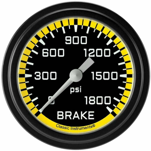 Classic analog gauge set black