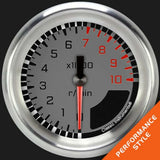 Classic Instruments AutoCross Gray 2 5/8" Tachometer AX383GAPF