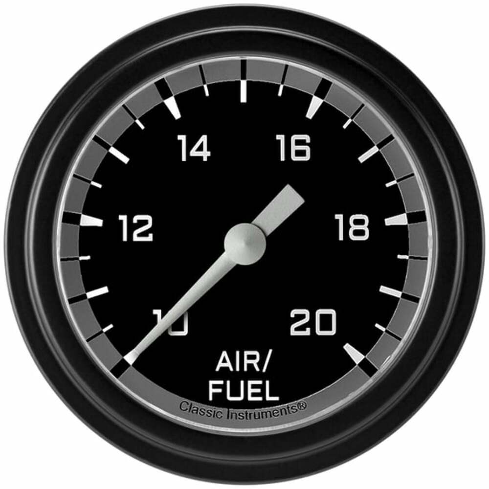 Classic analog gauge set black