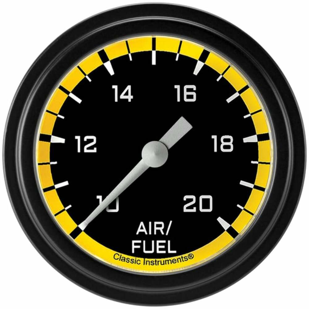 Classic analog gauge set black