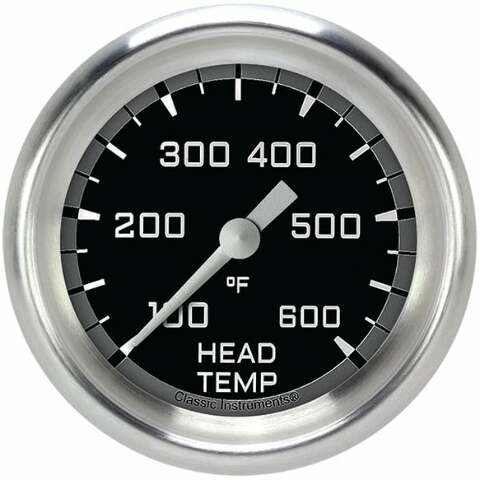 Classic analog gauge set black