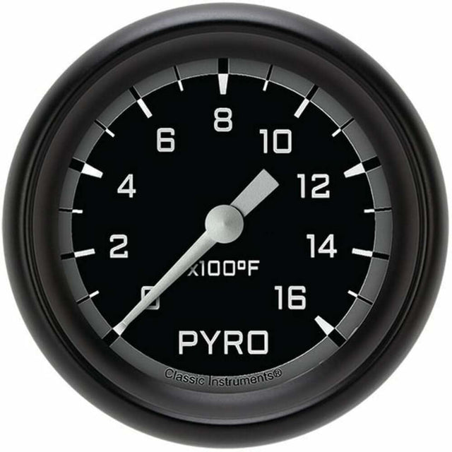 Classic analog gauge set black