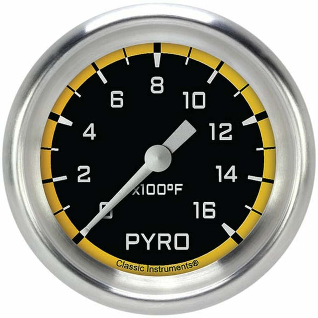 Classic analog gauge set black