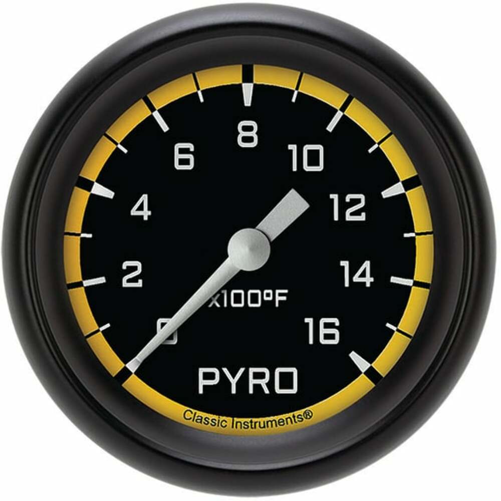 Classic analog gauge set black