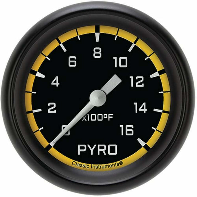 Classic analog gauge set black