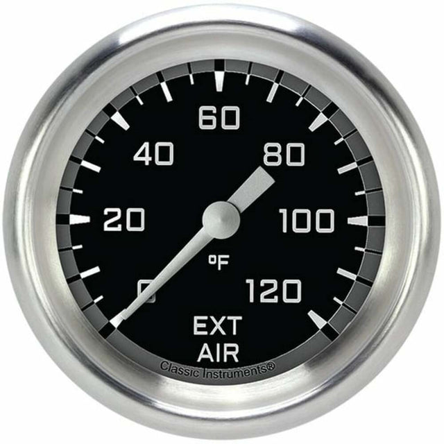 Classic analog gauge set black