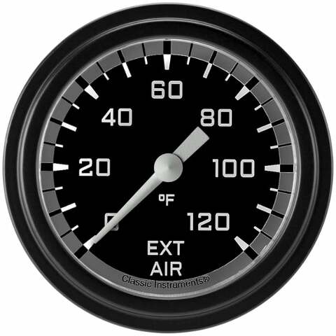 Classic analog gauge set black
