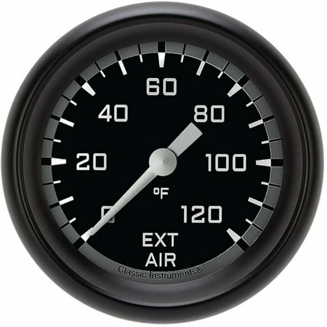 Classic analog gauge set black