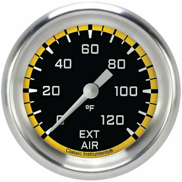 Classic analog gauge set black
