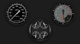 t AutoCross Gray Three Gauge Set AX53GBLF Classic Instruments