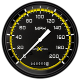 t AutoCross Yellow 4 5/8" Speedometer AX56YBLF Classic Instruments