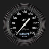 t AutoCross Gray 3 3/8" Speedometer with Information Screen AX57DGBLF Classic Instruments