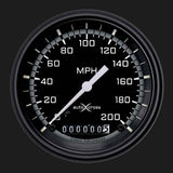 AutoCross Gray 3 3/8" Speedometer AX57GBLF