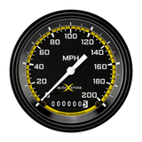 t AutoCross Yellow 3 3/8" Speedometer AX57YBLF Classic Instruments