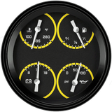 AutoCross Yellow 4 5/8" Quad AX78YBLF