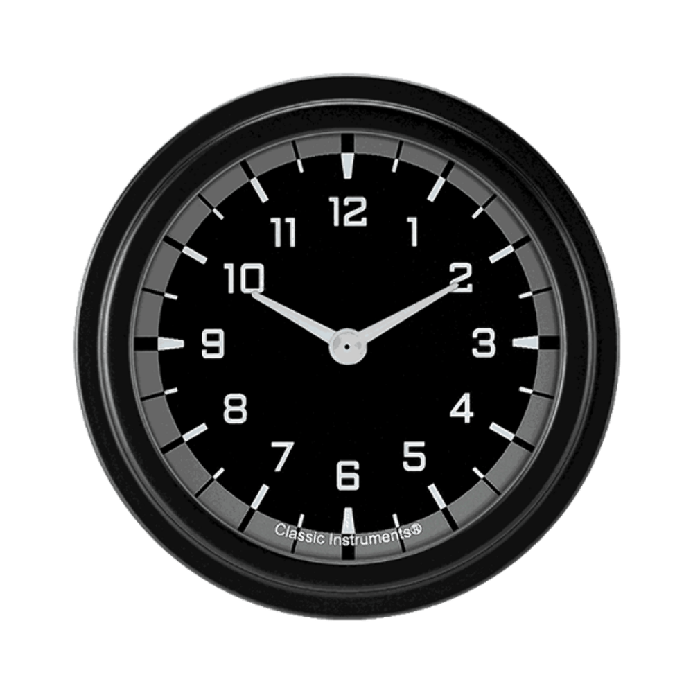 AutoCross Gray 2 5/8" Clock AX92GBLF