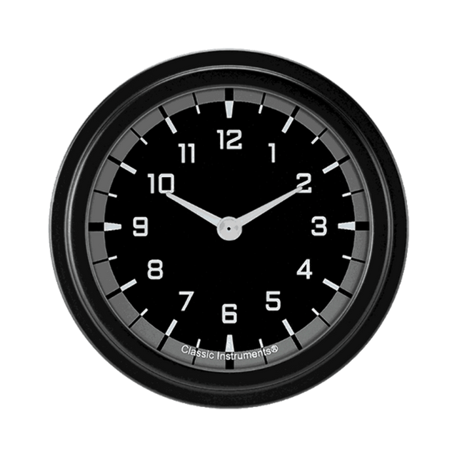 AutoCross Gray 2 5/8" Clock AX92GBLF