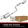 2014-2019 Kia Soul Direct-Fit Replacement Exhaust System 106-0845 aluminized steel