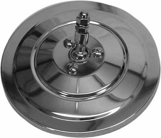 47-69 Gmc Truck, Blazer Mirror Head-Round-Ribbed-5"-Chrome for GMC Blazer steel chrome B2007C-47