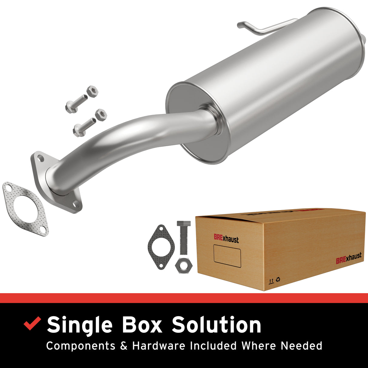 2014-2019 Kia Soul Direct-Fit Replacement Exhaust System 106-0790 aluminized steel