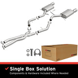 Fits 2007-2010 BMW Direct-Fit Replacement Exhaust System aluminized steel