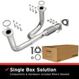1999-2003 Acura TL Direct-Fit Front Pipe Kit 107-0120 stainless steel