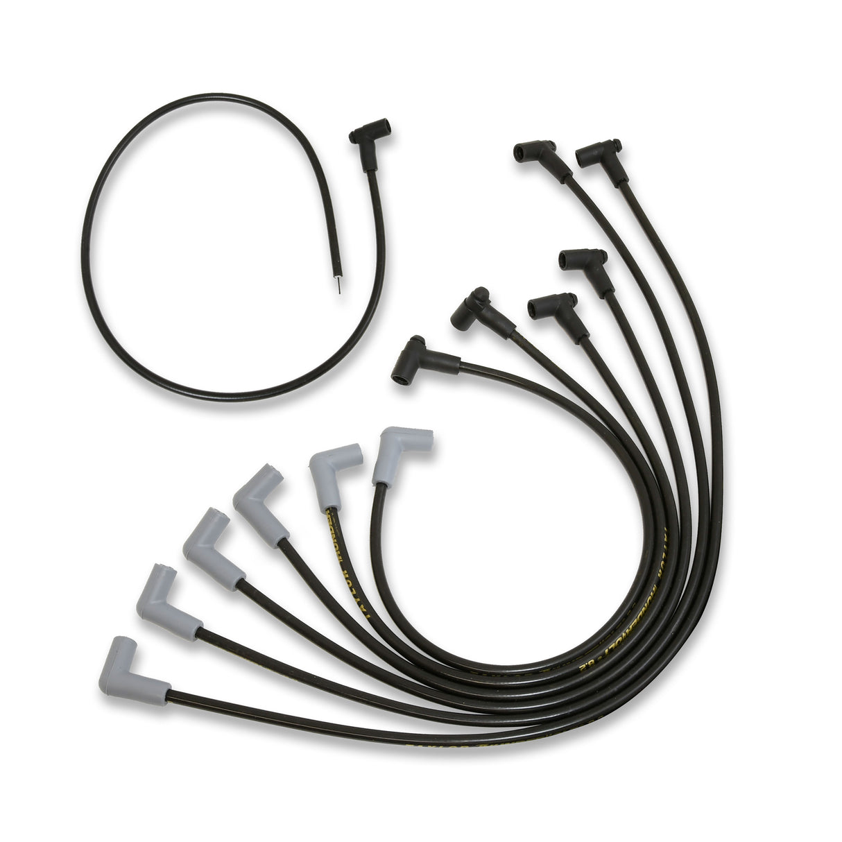 Spark Plug Wire Set Universal 8.2mm Silicone Thundervolt 40 ohm/ft Black 84066
