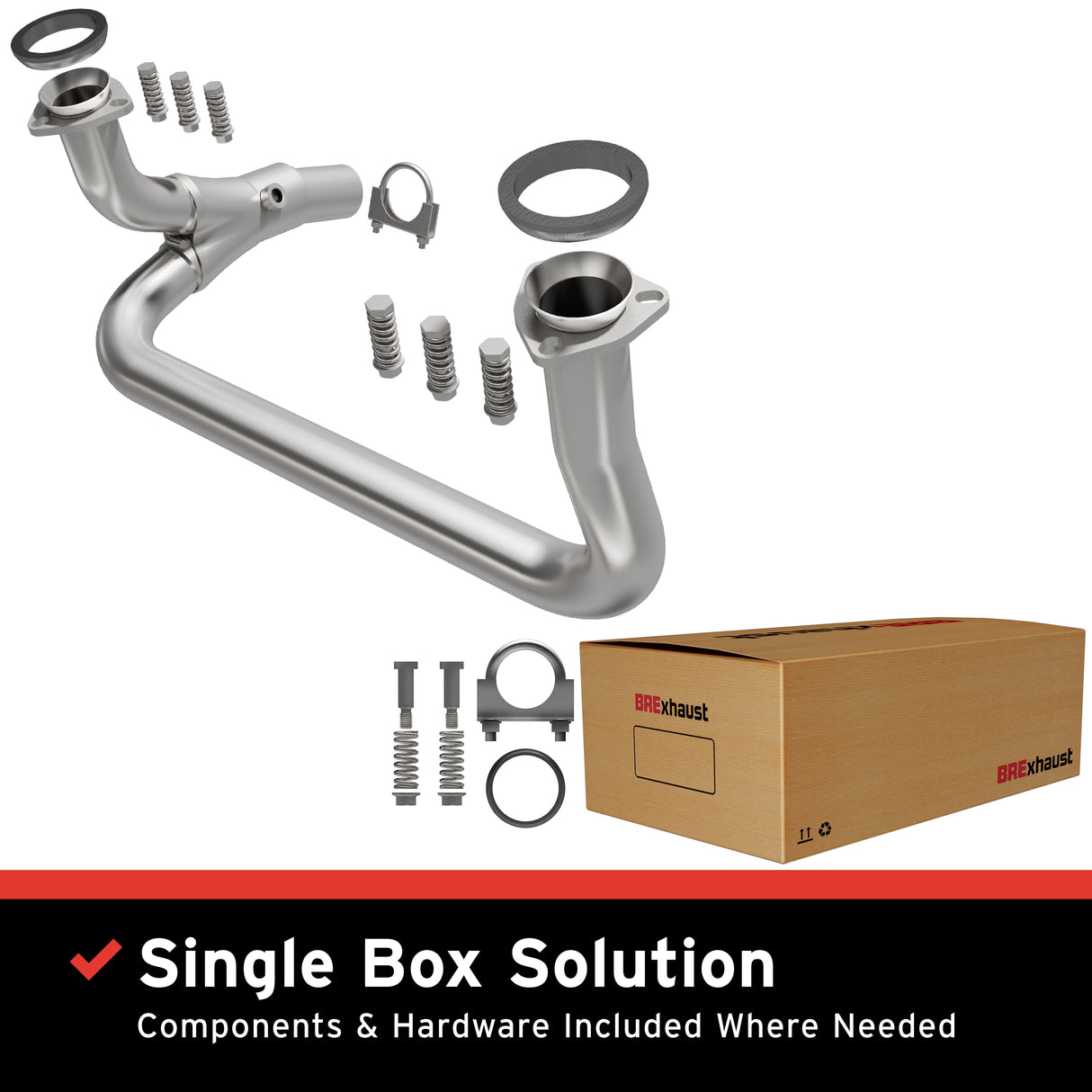 t 1988-1993 Chevrolet C1500 Direct-Fit Front Pipe Kit 107-0175 Brexhaust
