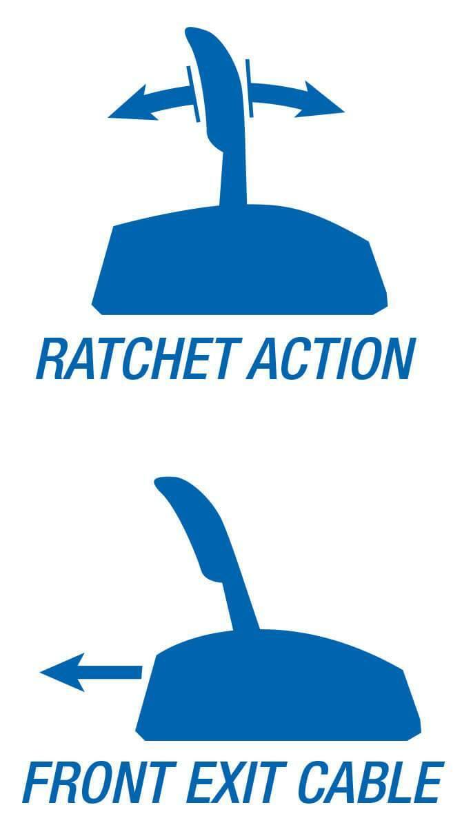 t B&M Automatic Ratchet Shifter - MegaShifter Console - 80692 B&M