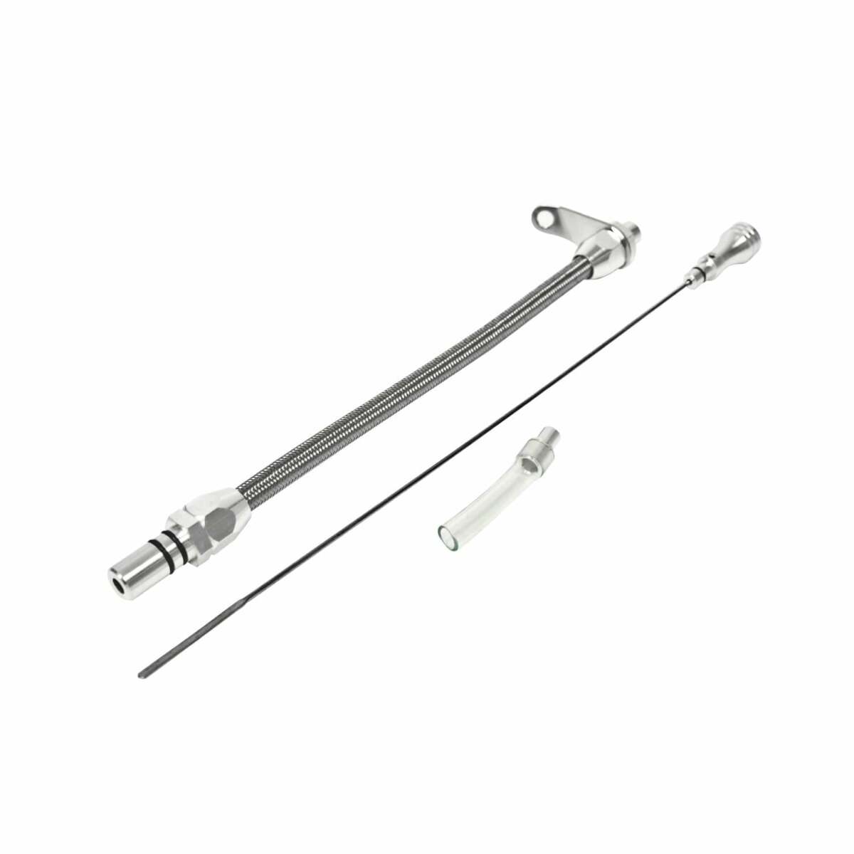 Billet Aluminum/Stainless Steel Braided Dipstick - GM billet aluminum stainless steel