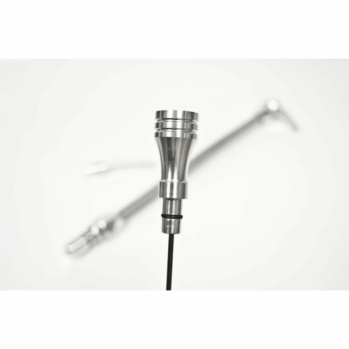 Billet Aluminum/Stainless Steel Braided Dipstick - GM billet aluminum stainless steel