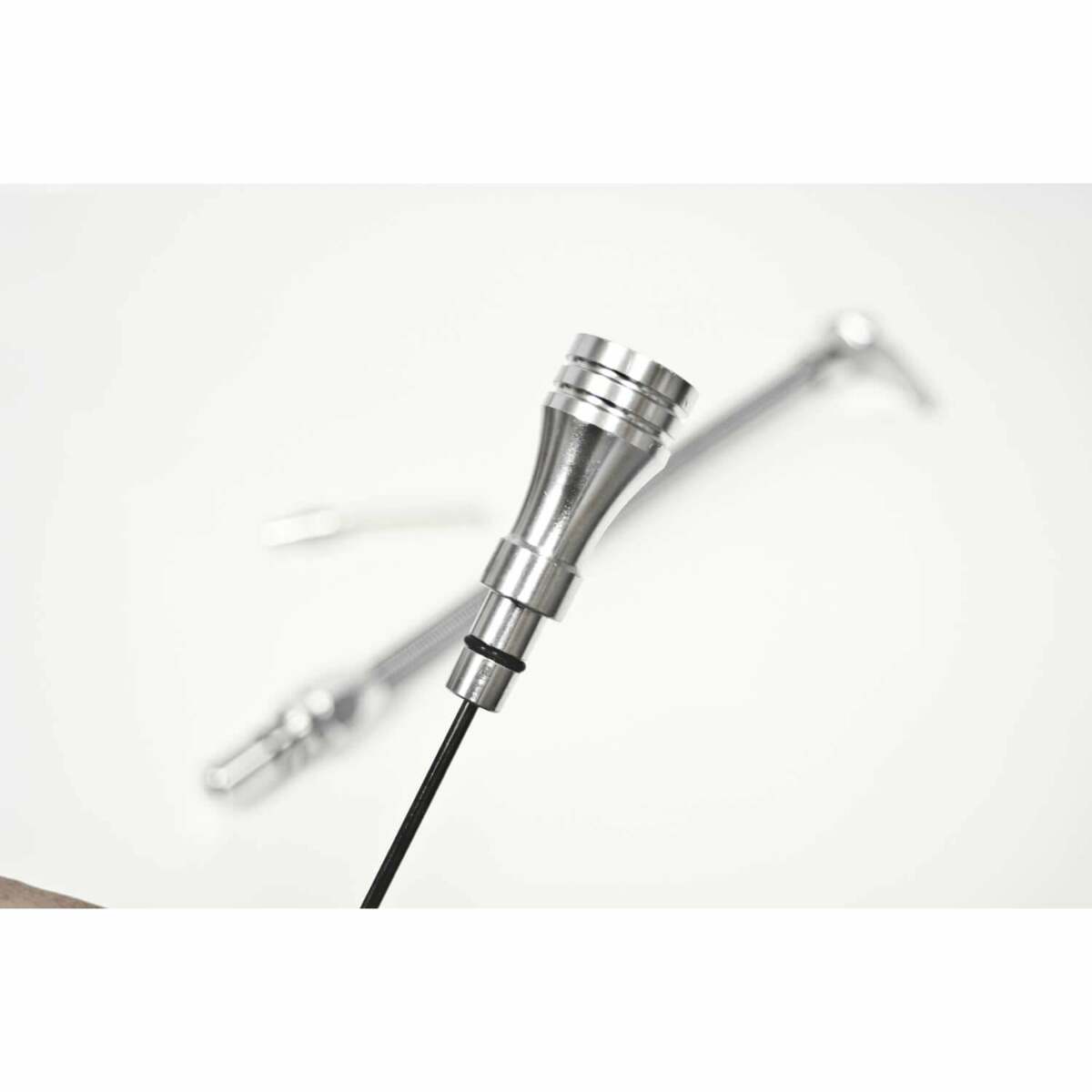Billet Aluminum/Stainless Steel Braided Dipstick - GM billet aluminum stainless steel