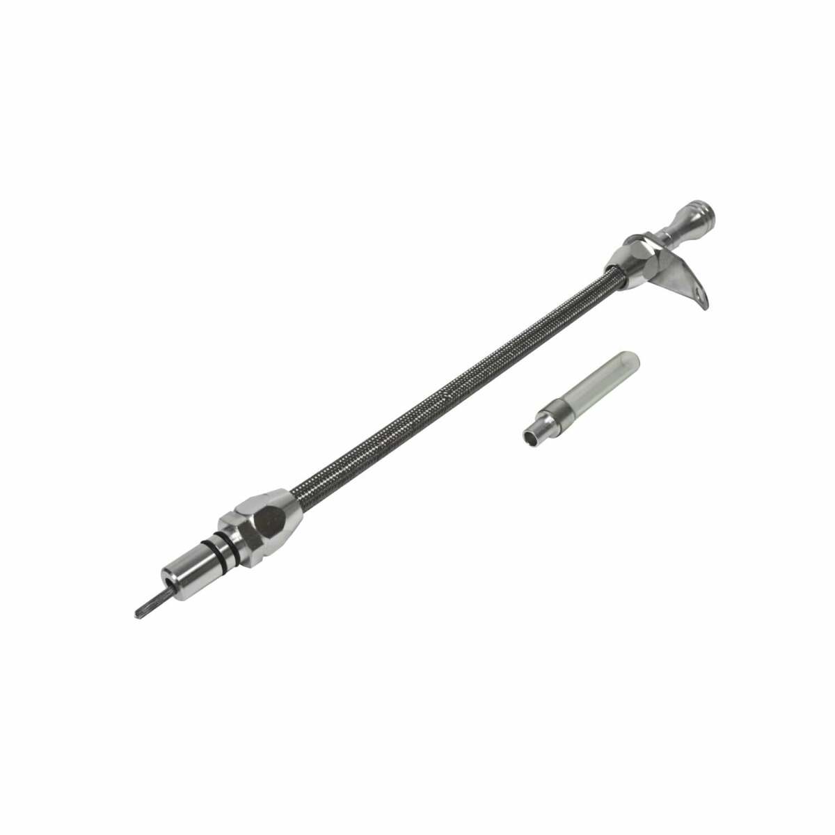 Billet Aluminum/Stainless Steel Braided Transmission Dipstick-GM billet aluminum stainless steel