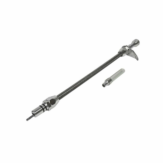 Billet Aluminum/Stainless Steel Braided Transmission Dipstick-GM billet aluminum stainless steel