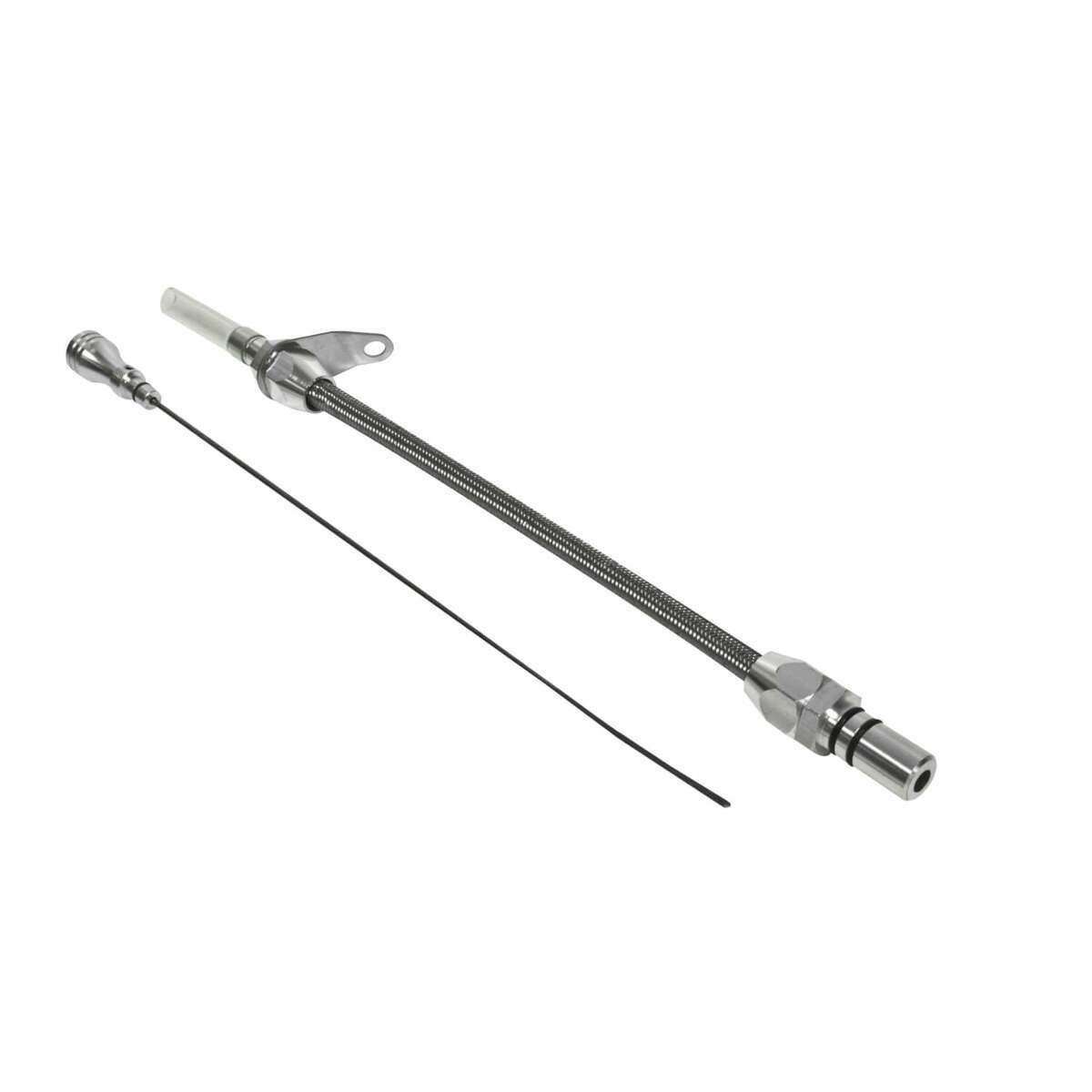 Billet Aluminum/Stainless Steel Braided Transmission Dipstick-GM billet aluminum stainless steel