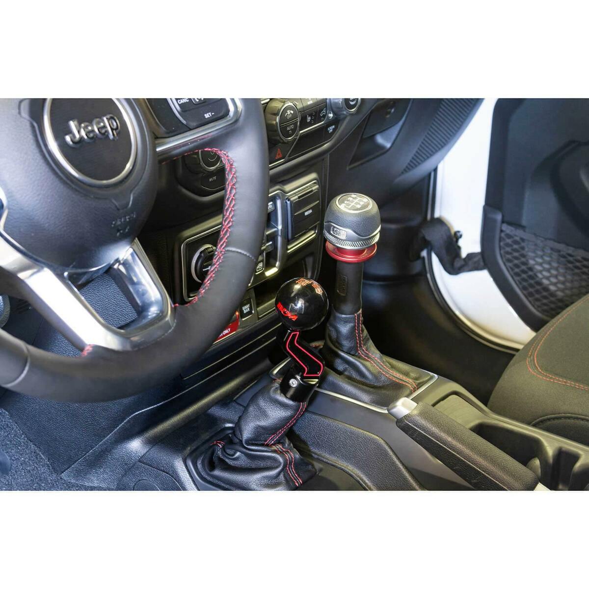 Billet Extended Transfer Case Handle & Shift Knob billet aluminum black anodized
