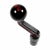 Billet Extended Transfer Case Handle & Shift Knob billet aluminum black anodized