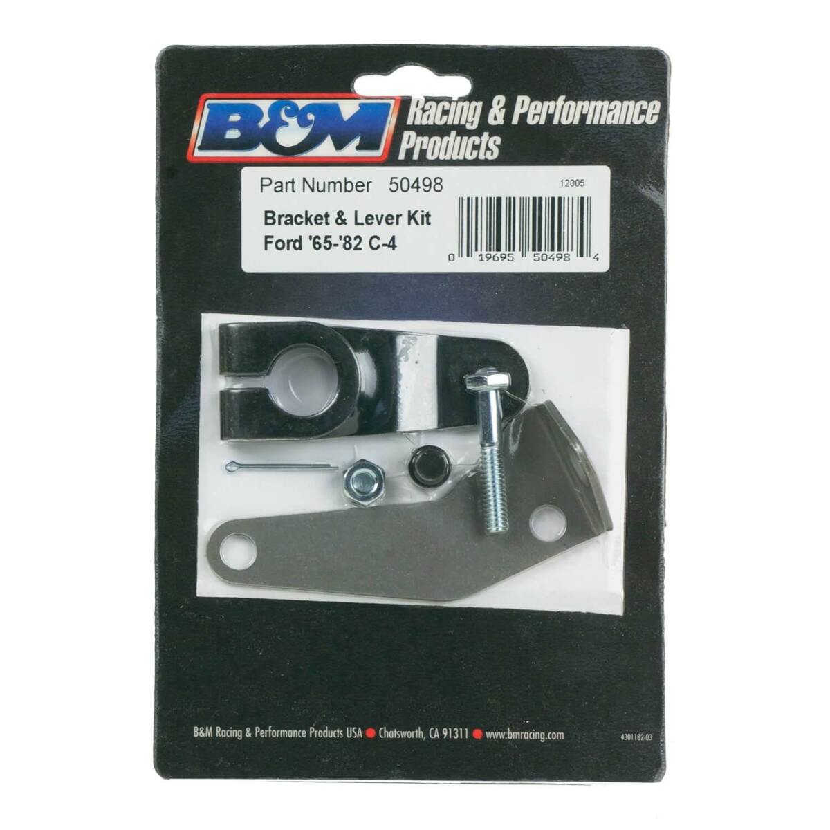t B&M Cable Bracket & Shift Lever Kit - Ford - 50498 B&M