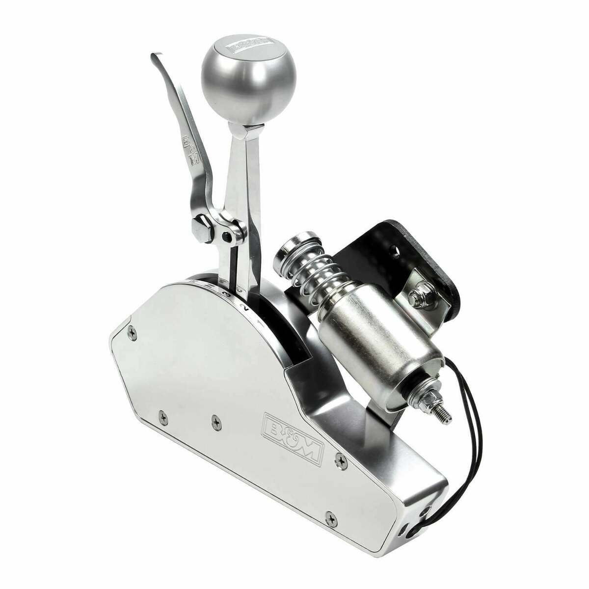 B&M Electric Shifter Solenoid aluminum stainless steel