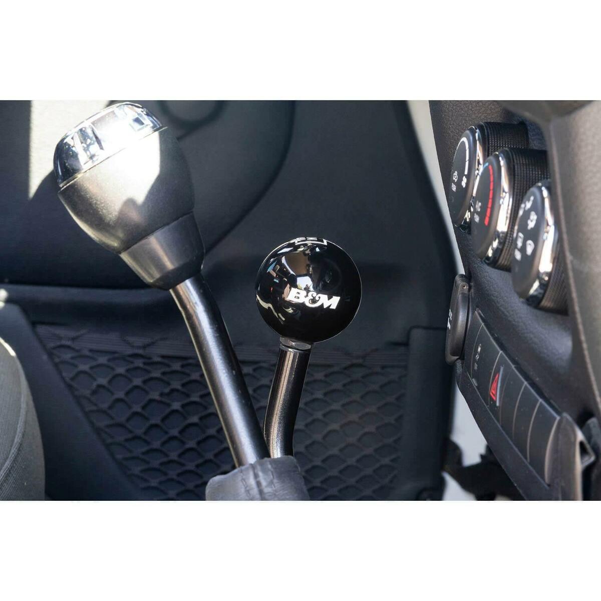 Extended Transfer Case Handle billet aluminum black