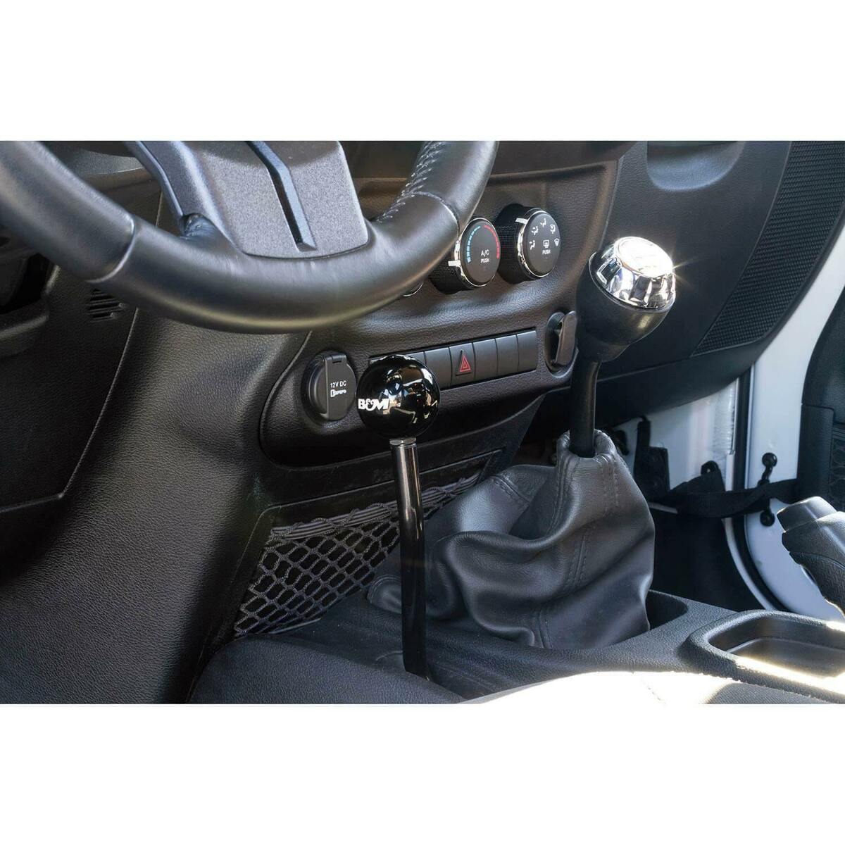 Extended Transfer Case Handle billet aluminum black