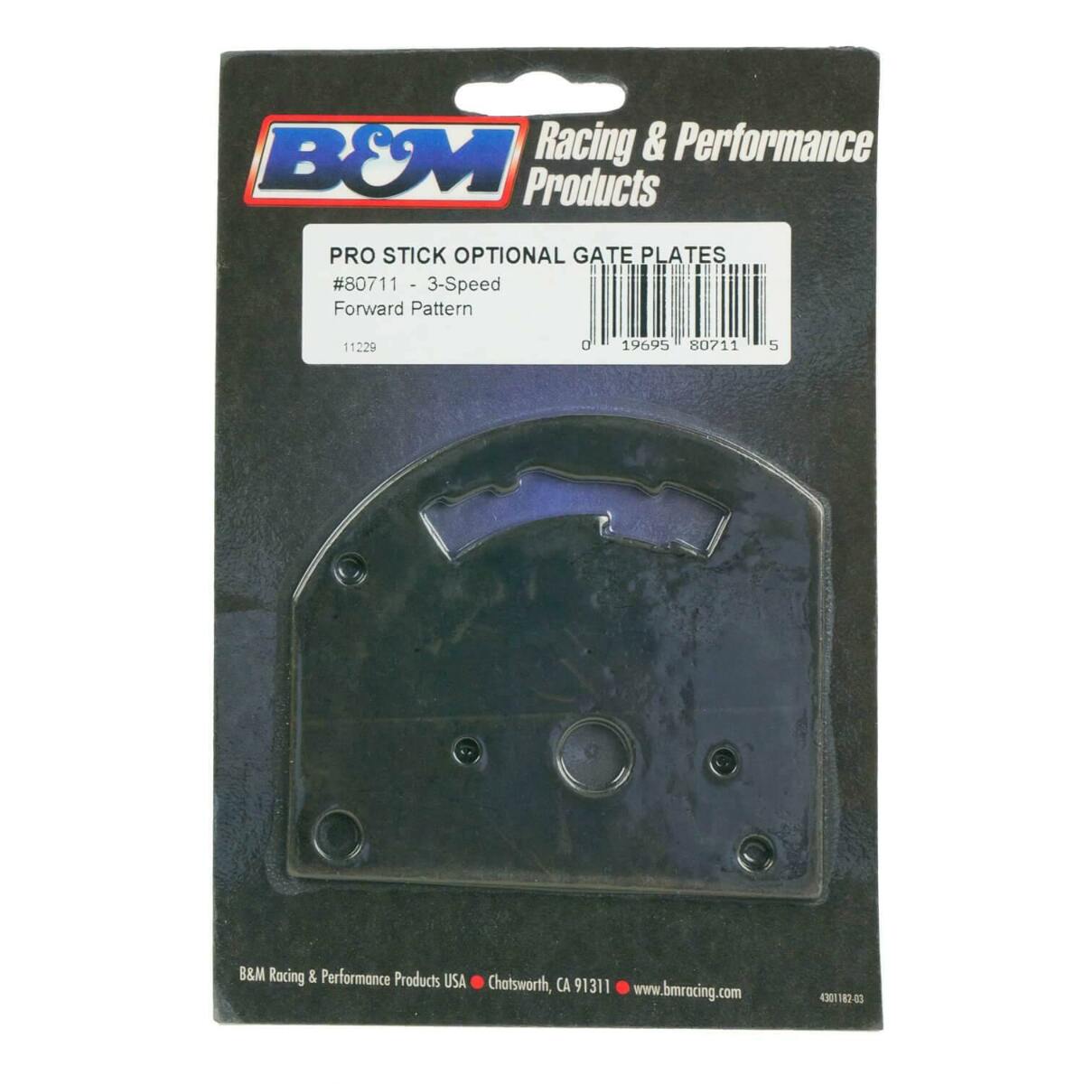 B&M Gate Plate black
