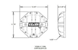 Hi-Tek Aluminum Differential Cover for Chrysler 9.25-inch - Black aluminum black anodized
