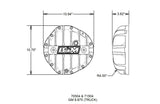 Hi-Tek Aluminum DifferentialCover for GM 8.875inch 12-bolt Truck-Black aluminum black anodized
