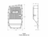 t B&M Hi-Tek Deep Trans Pan for Ford 6R80/6R100 Transmissions - 70394 B&M