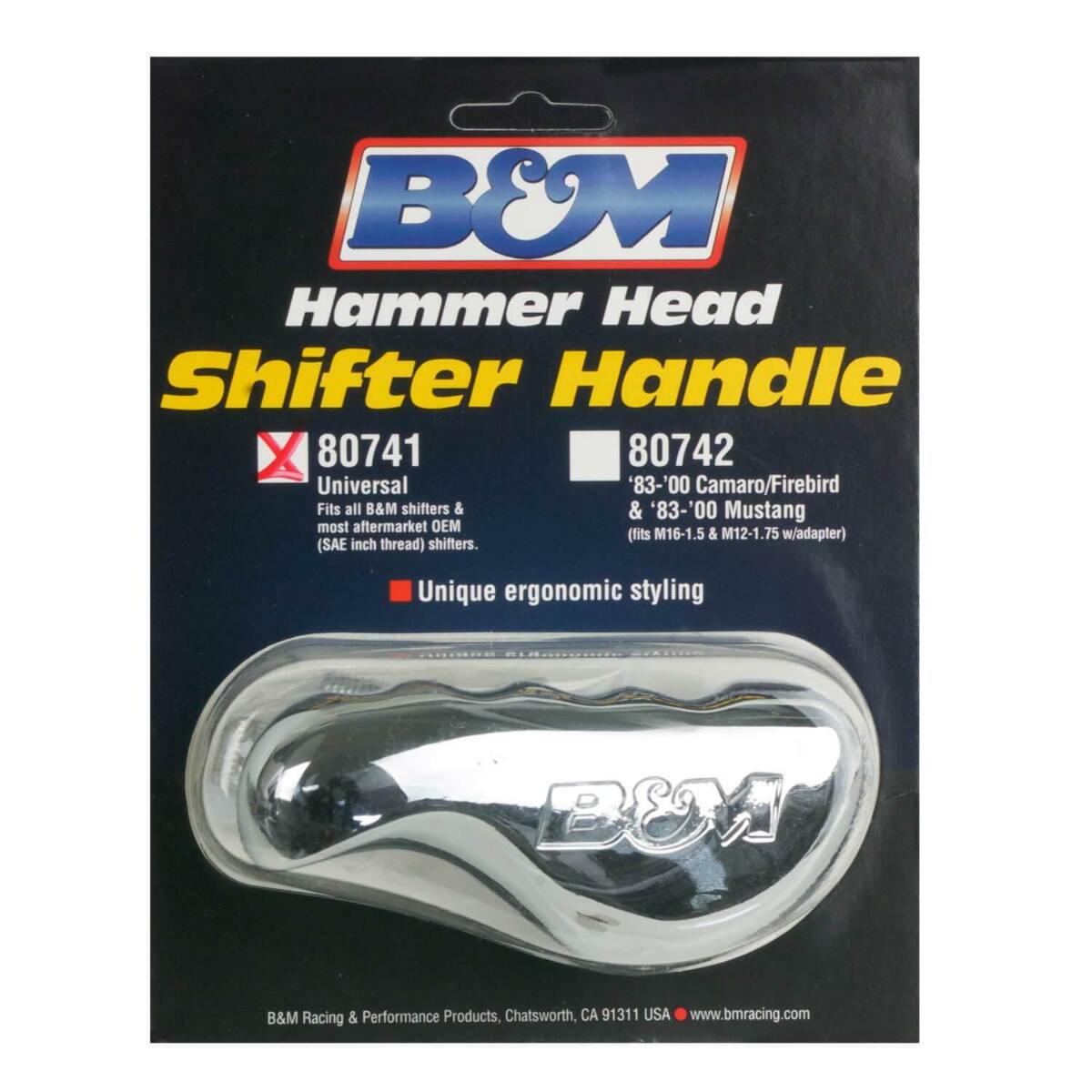 B&M Universal Hammer Head Shift Handle aluminum