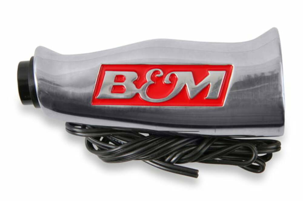 t B&M Universal T-Handle - Brushed with 12V Switch - 80658 B&M