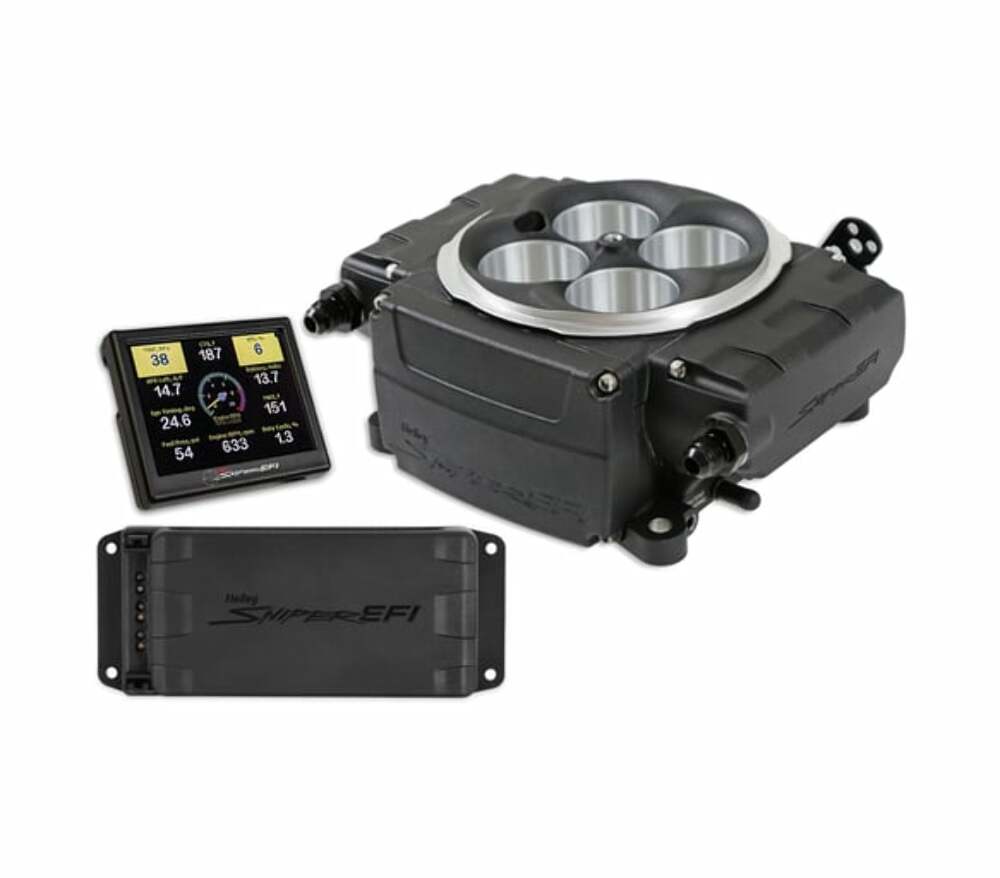 Holley Sniper EFI Throttle Body for Ford black stainless steel