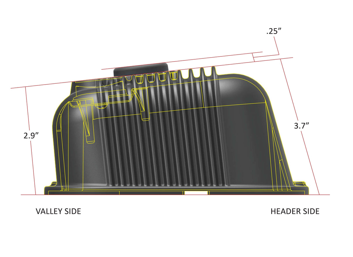 Hooker performance muffler black finish-241-302